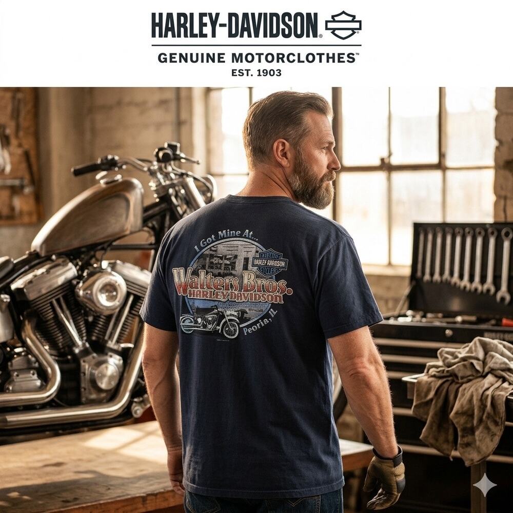 Harley-Davidson Walters Bros. Peoria, IL Graphic T-Shirt